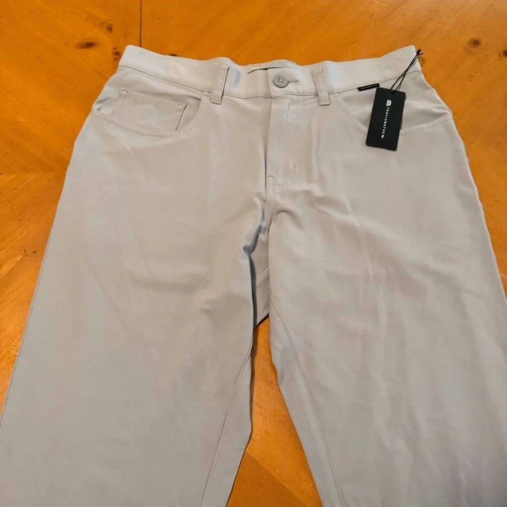 NEW Travis Mathew Open to Close Midweight Stretch Straight Leg Sleet Sz 30 x 33